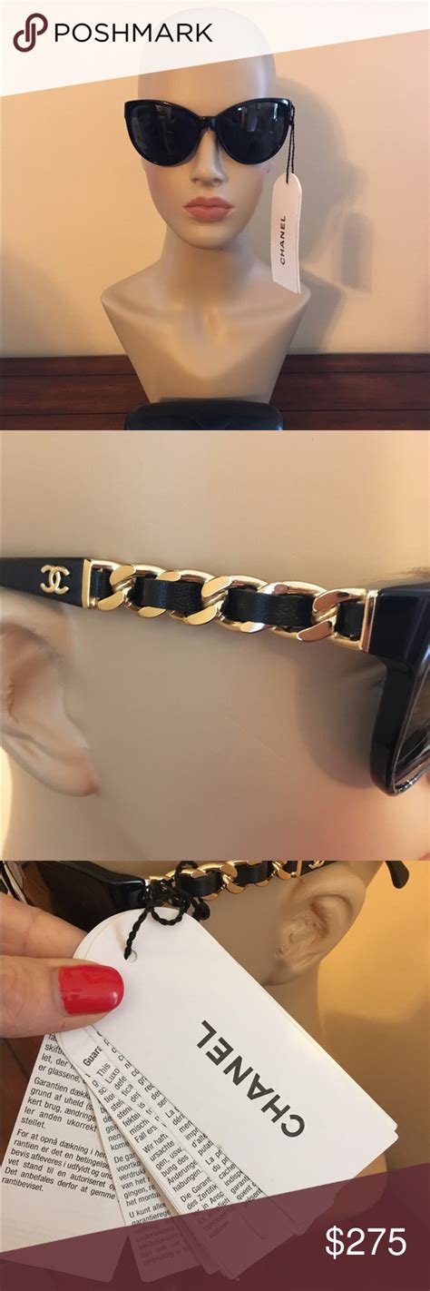 chanel sunglasses black and gold|Chanel sunglasses sale clearance.